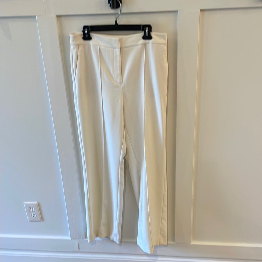 Ann Taylor Factory Cream Wide Leg Pants